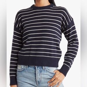 Alex Mill Button Back Striped Sweater